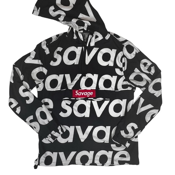 Brooklyn Supreme Cloth Black and White Graphic Hoodie size Small - Picture 1 of 6